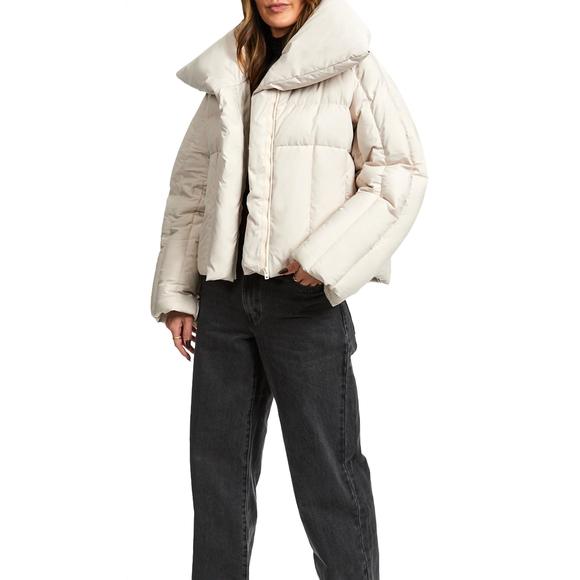 NEW ACNE STUDIOS puffer jacket in pebble beige - Picture 2 of 3